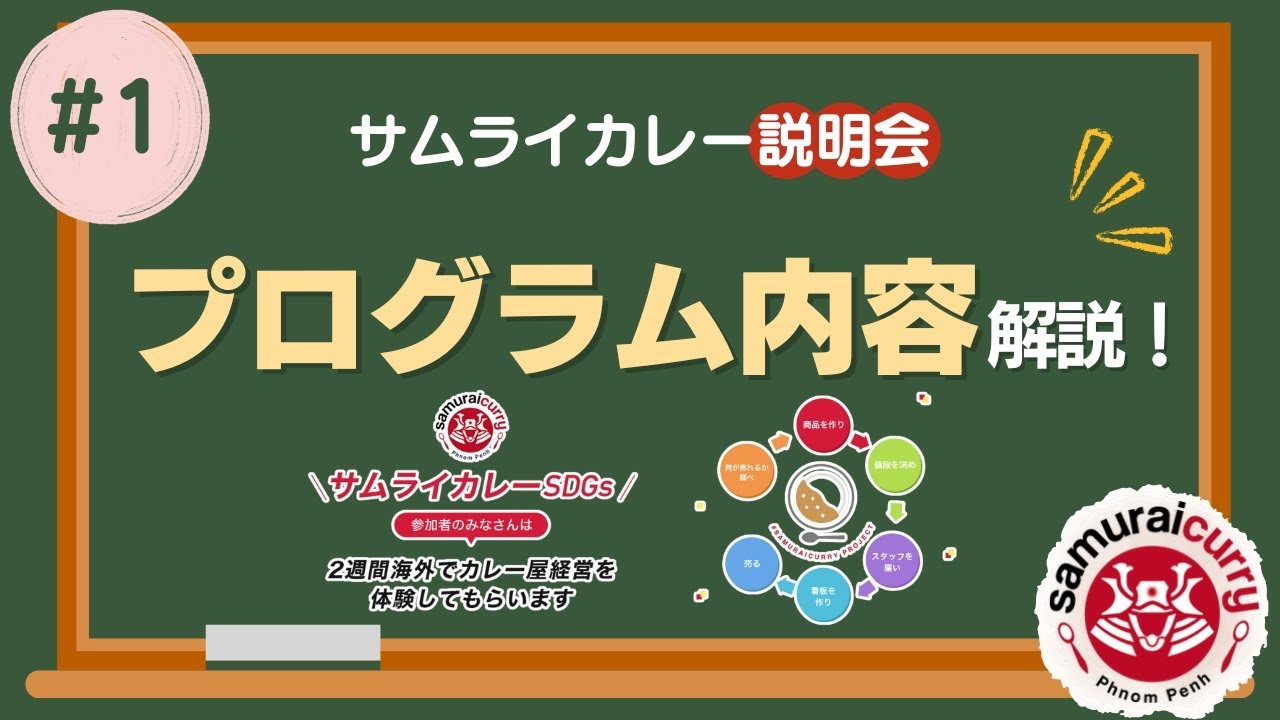 サムライカレー説明会1プログラムの内容紹介