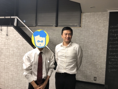 スパイスアップオフィスまで来てくれたyuzukkyさん（中学生）と社長