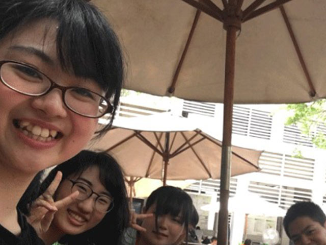 中尾彩友美さん：海外が初めてでしたが、積極的に話ができるようになりました！