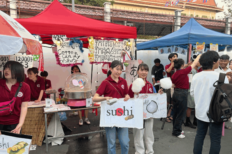 サムライカレー 学生たちの活動の様子