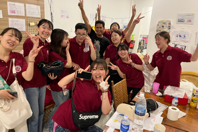 楽しそうなサムライカレーの参加生たち